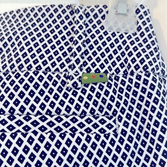 NWOT Women’s Swing Control Black & White Diamond Print Golf Ankle Pants Size 6 - Picture 8 of 9